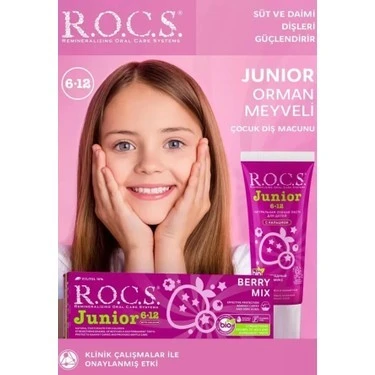 ROCS JUNIOR DIS MACUNU 6-12 ORMAN MEYVELI ürün görseli 1