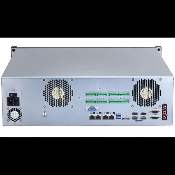 Dahua  Nvr616h-64-xı, 64kanal, 32mpix, H265+, 16 Hdd, 1080p Kayıt, 1024 0mbps Bant Genişliği, 4 Port 2500 Mbps Lan, Raıd - Resim 2