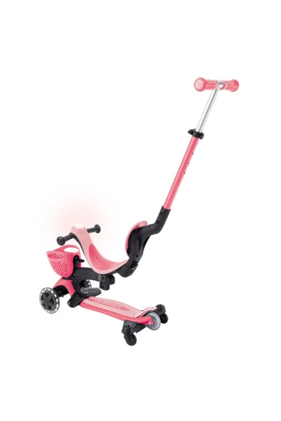 GLOBBER IŞIKLI SCOOTER KOYU PASTEL PEMBE - Resim 7