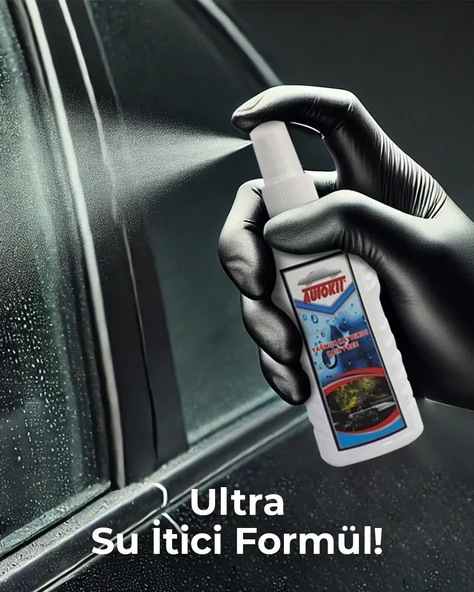 AUTOKIT Nano Yağmur Kaydırıcı Cam Yüzey Seramik Kaplama Spreyi  200 ML Su İtici - Resim 3