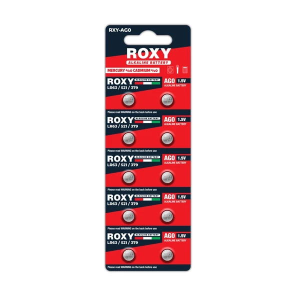 pilelistore AG1 LR60/621/364 13 Mah Alkalin Düğme Pil 10 Lu Paket ürün görseli 1