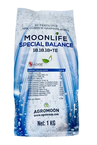 Moonlife Specıal Balance Npk Sıvı Gübre 18-18-18+Te ürün görseli 1
