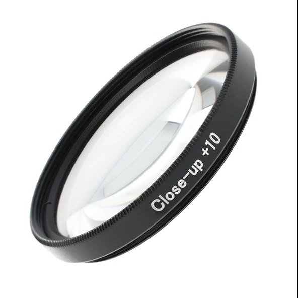 Ayex Close-Up Filtre Seti 67 mm +1 +2 +4 +10 Diyopter Optik Cam İnce Alüminyum Çift Vidalı Kılıflı - Resim 8