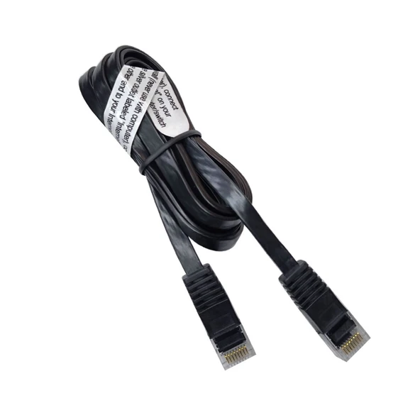RJ45 Cat5e slim yassı internet ağ bağlantı kablosu 10'lu paket 1.5m ürün görseli
