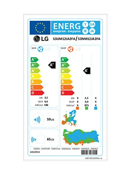 LG 18K Btu -Dual Plus S3-M18KL2FA 18K Wi-Fi A 18000 Btu Inverter Duvar Tipi Klima (2025) ürün görseli