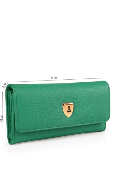 Alya Hakiki Deri Gold Detaylı Kadın Kartlık ve Cüzdan - Resim 6