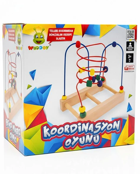 Woodoy Orta Boy Ahşap Kordinasyon Oyunu KR 099 ürün görseli 1