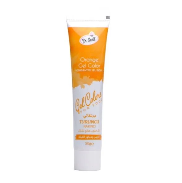 DR GUSTO TÜP JEL GIDA BOYASI TURUNCU - 50 GR ürün görseli