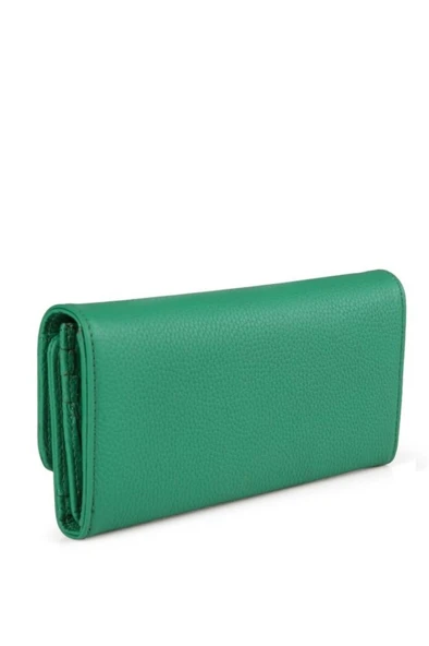 Alya Hakiki Deri Gold Detaylı Kadın Kartlık ve Cüzdan - Resim 2