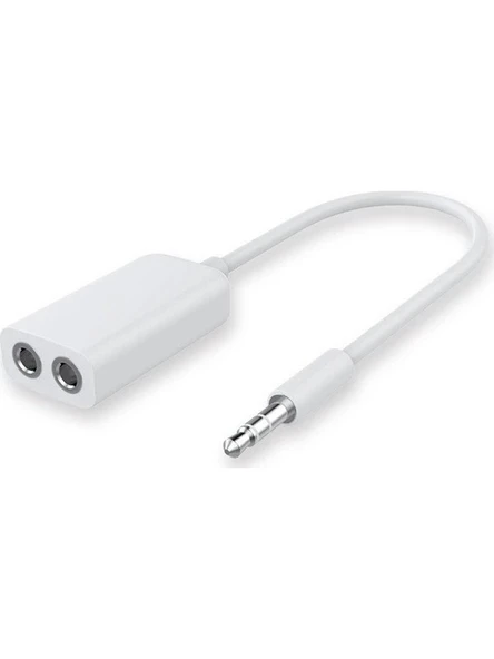3.5 mm Stereo 4 Pin Kulaklık Çoklayıcı Kablo Aux Çoklayıcı 15 cm ürün görseli