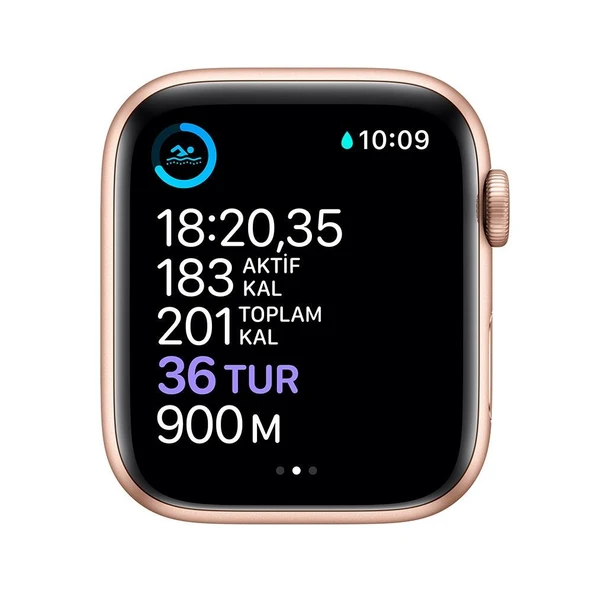 Apple Watch Series 6 GPS, 44mm Gold Aluminium Case with Pink Sand Sport Band (Teşhir Ürünüdür) - Resim 4