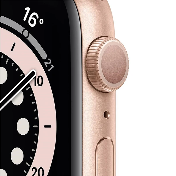 Apple Watch Series 6 GPS, 44mm Gold Aluminium Case with Pink Sand Sport Band (Teşhir Ürünüdür) - Resim 2