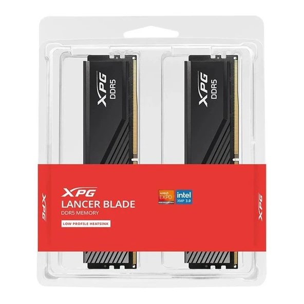 XPG 32GB (2X 16GB) DDR5 6000MHZ CL30 DUAL KIT PC RAM LANCE BLADE AX5U6000C3016G-DTLABBK - Resim 2
