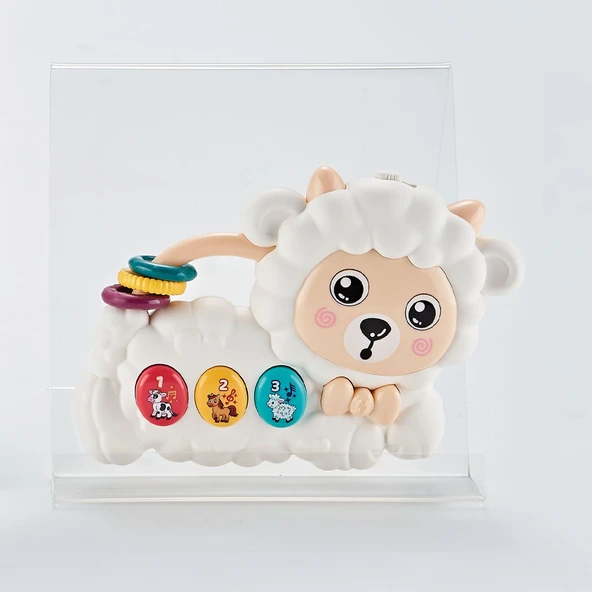 Seher Oyuncak Pilli Müzikli Kuzu Bebek İlk Piyanom 855-201D - Resim 2