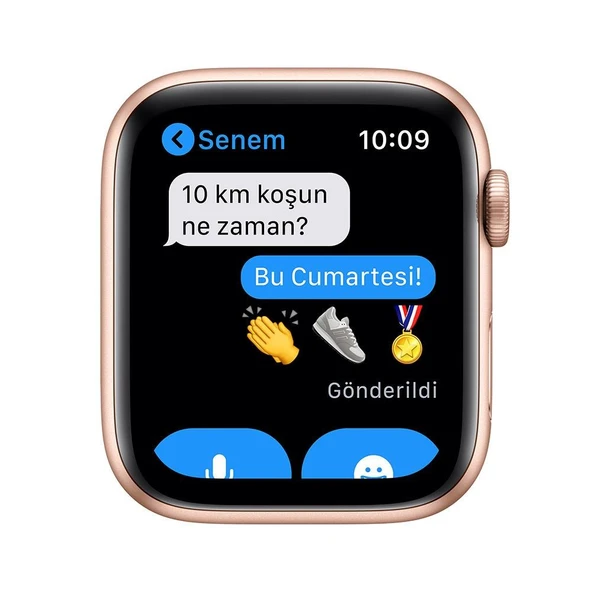 Apple Watch Series 6 GPS, 44mm Gold Aluminium Case with Pink Sand Sport Band (Teşhir Ürünüdür) - Resim 5
