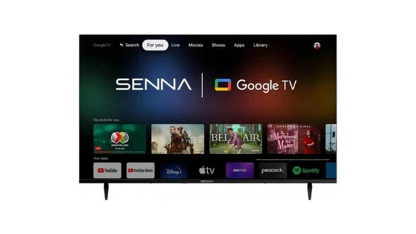 Senna 50UQ9500F 4K Ultra HD 50" 127 Ekran Uydu Alıcılı Google Smart QLED TV ürün görseli 1