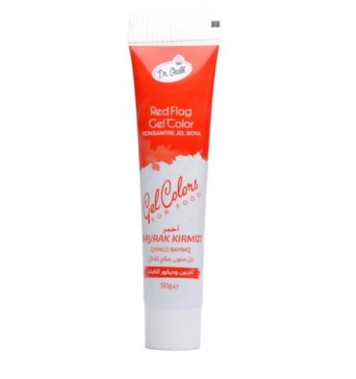 DR GUSTO TÜP JEL GIDA BOYASI BAYRAK KIRMIZI - 50 GR ürün görseli