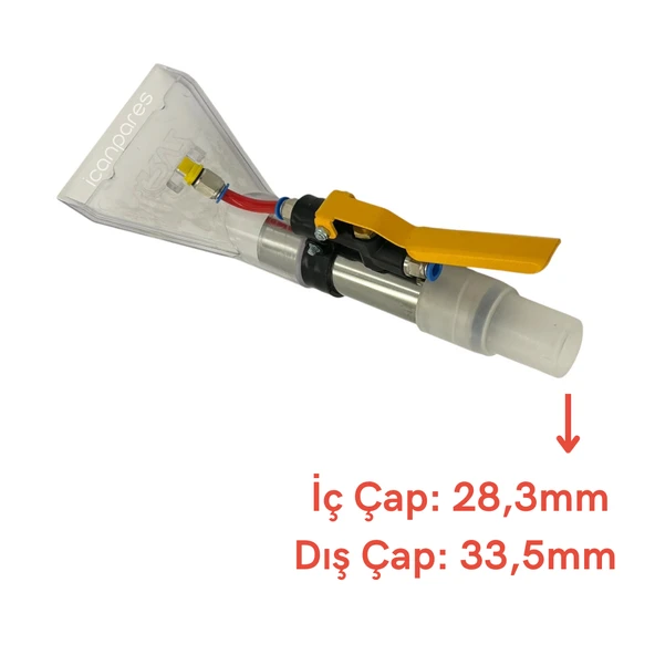 Karcher İle Uyumlu Püskürtmeli Süpürge Yıkama Ucu | 28.3mm İç Çap, 33.5mm Dış Çap - Resim 2