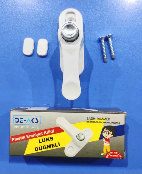 5 Adet Pvc Kapı Pencere Pimapen Çocuk Emniyet Kilidi Hırsız Güvenlik Mandalı Plastik - Resim 2