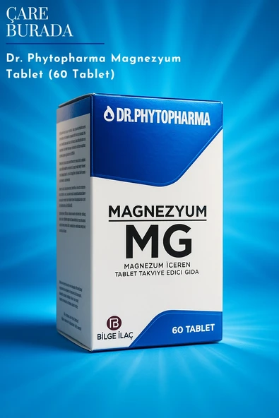 Dr. Phytopharma - Magnezyum Tablet 1650 mg × 60 Tablet (Magnezyum Bisglisinat, Magnezyum Taurat,  Magnezyum Malat) ürün görseli