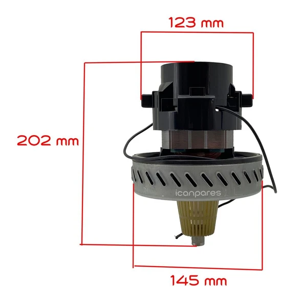 Elektrikli Süpürge Motoru SRV58 Seperatörlü İhlas 1500 W - Resim 2