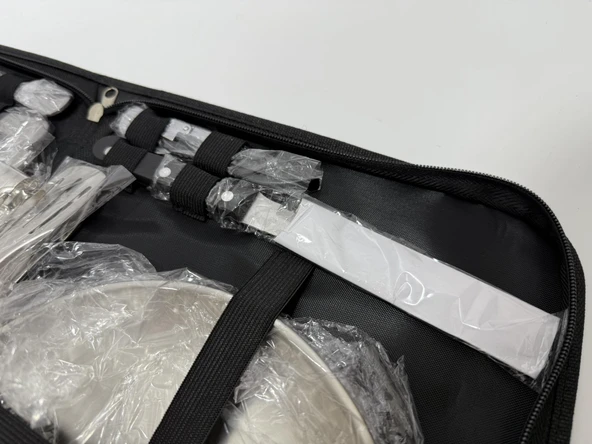 Paslanmaz Çelik Kampçı Tabak Çatal Kaşık Seti 4 Kişilik - Resim 6