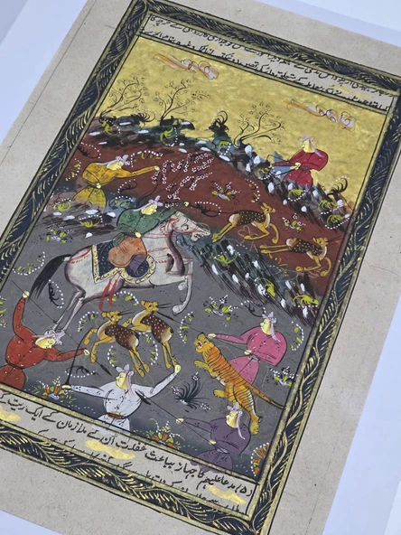 İnsanların Doğaya Etkisi Adlı El Yapımı Minyatür Resim 30x20 cm - Resim 4