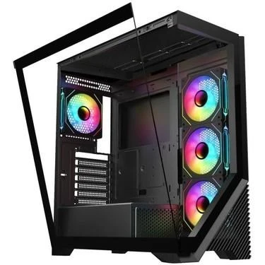 VENTO 750W 80+ BRONZE VG4202FLA Gaming E-ATX PC Kasası 360mm Soğutma Desteği - Resim 3