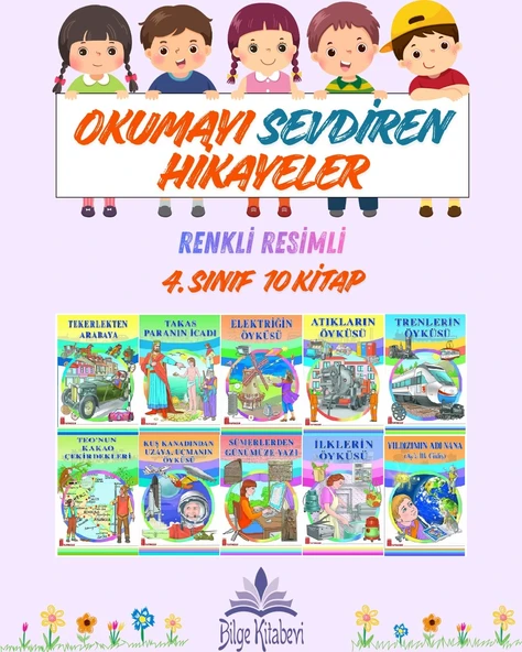 4.Sınıf Okumayı Sevdiren Renkli Resimli Hikayeler 5 - 10 Kitap ürün görseli 1
