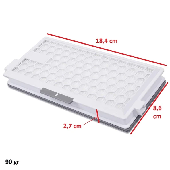 Miele İle Uyumlu SF-AP50 S 400i - 499i Classic C1 Serisi S 7000 - 7999 Elektrikli Süpürge Hepa Filtre - Resim 7