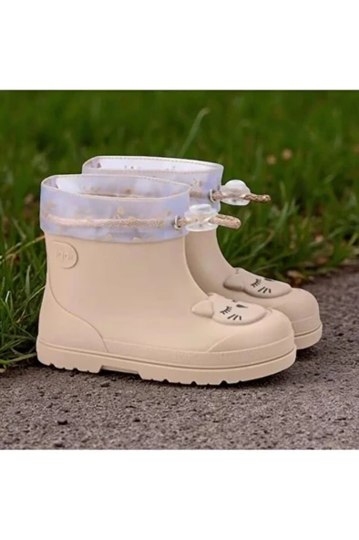 İgor CC334-004 MENDI GATO BORREGO Unisex Çocuk Bot Bej 21-28 - Resim 4