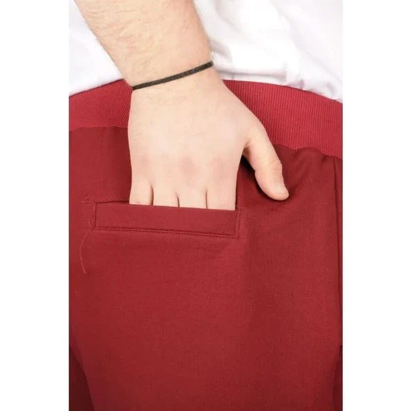 Büyük Beden Erkek Kapri Straight Basic 20500 Bordo - Resim 4