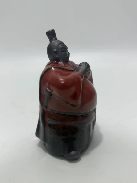 Liu Bei Seramik Çay Seremonisi Figürü - Resim 5