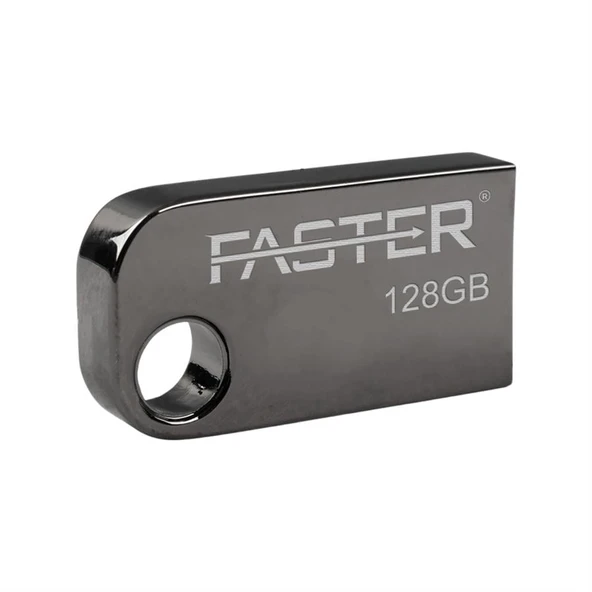 Faster 128 GB Mimi Serisi USB 3.0 Yüksek Hızlı Metal Flash Bellek - Resim 3