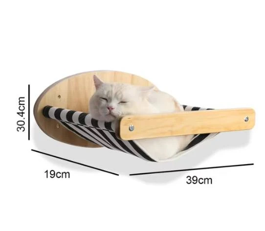 CW372-003 Duvara Monte Bezli Kedi Hamağı 39x30x19cm (1 Adet) - Resim 2