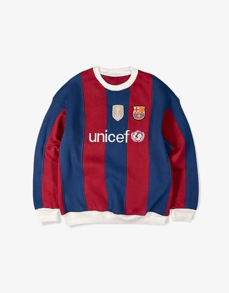 Oversize Barcelona Logo Sweatshirt ürün görseli