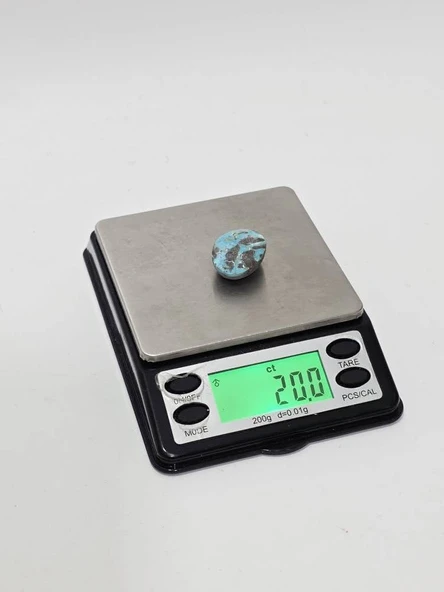 Doğal İran Nişabur Firuze (Turkuaz) Taşı 20 Karat - 3,95 Gram - Resim 6