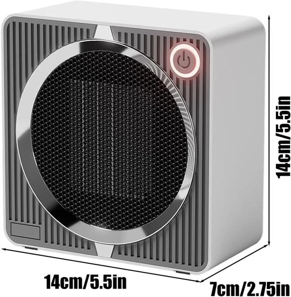 FokCalgary Üstü Isıtıcı - Sessiz Devrilme Korumalı Isıtma Cihazı  Elektrikli Alan Isıtıcı - Resim 3