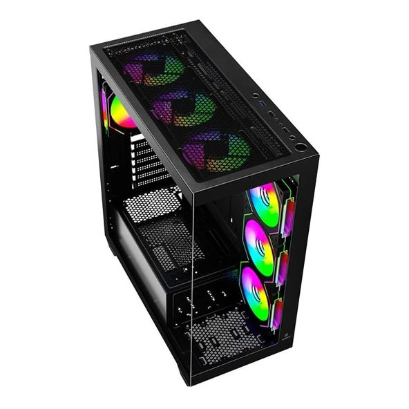 GAMEBOOSTER 750W 80+ BRONZE FALCON A750B GAMING MID-TOWER PC KASASI - Resim 3