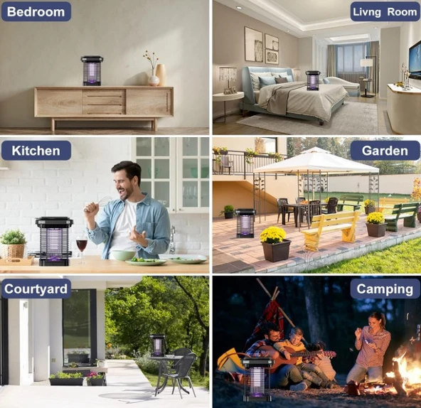 EM02 Güneş Enerjili Elektrikli Sinek Öldürücü IP65 - Resim 7