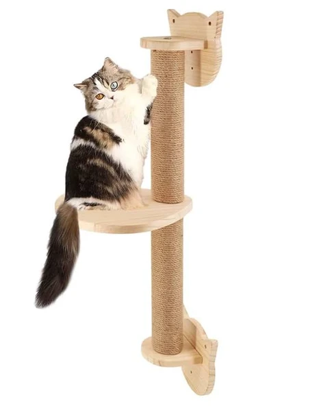 CW372-036 Duvara Monte Kedi Tırmanma ve Tırmalama Direği (1 Adet) ürün görseli