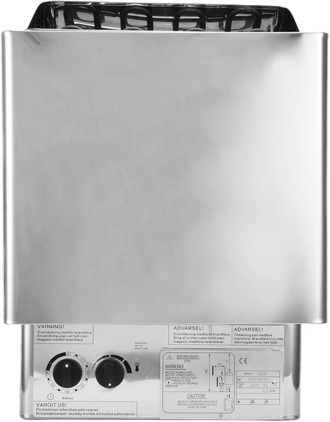 KIMISS İç Kontrollü 6kW Elektrikli Sauna Isıtıcı - Buhar odaları, Daireler, Oteller Ve Fitness Merkezleri Için Paslanmaz çelik Sauna sobası - 220V 50/60Hz - Resim 3