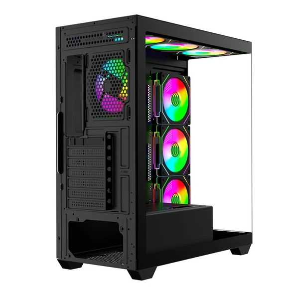 GAMEBOOSTER 750W 80+ BRONZE FALCON A750B GAMING MID-TOWER PC KASASI - Resim 2