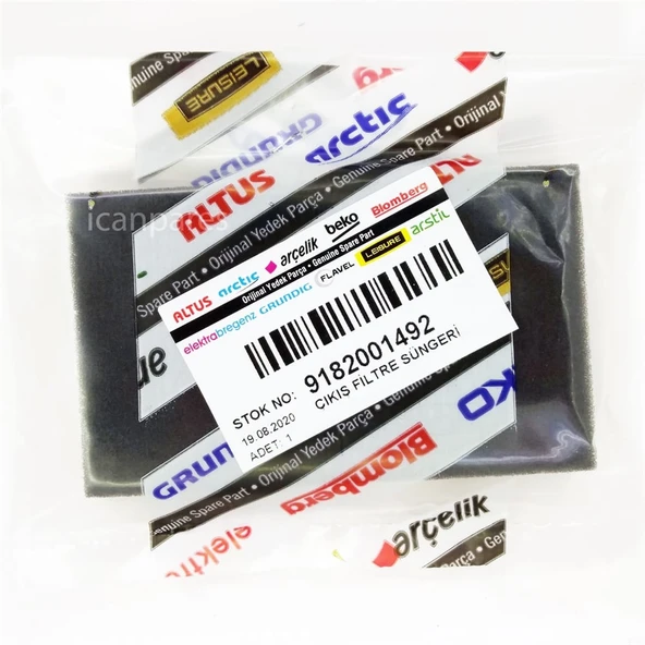 Arçelik İle Uyumlu 9182001492 S 4120 4122 4124 Elektrikli Süpürge Çıkış Filtre Süngeri - Resim 2