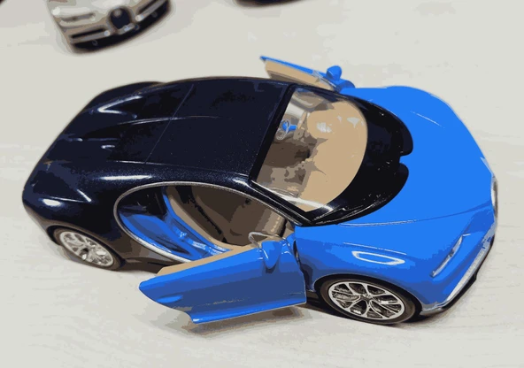 Oyuncak Metal Model Araba 1/36 Çek Bırak Bugatti Chiron Mavi ürün görseli 1