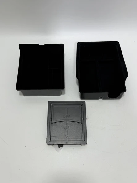 Tesla Model 3 ve Model Y Kadife Kaplama Orta Konsol Düzenleyici - Resim 6