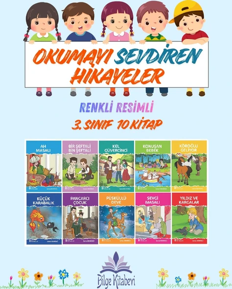 4.Sınıf Okumayı Sevdiren Renkli Resimli Hikayeler 5 - 10 Kitap ürün görseli 1
