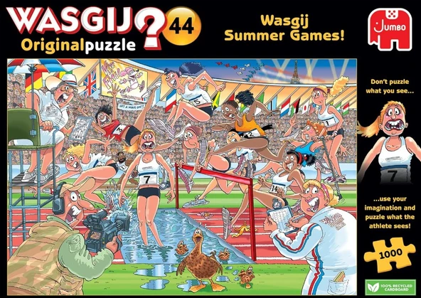 Jumbo Wasgij Summer Games Puzzle 1000 Parça - Ters Mantık Yapboz - Resim 3