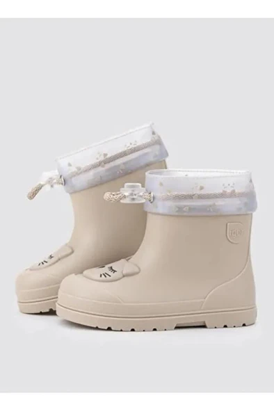 İgor CC334-004 MENDI GATO BORREGO Unisex Çocuk Bot Bej 21-28 - Resim 3