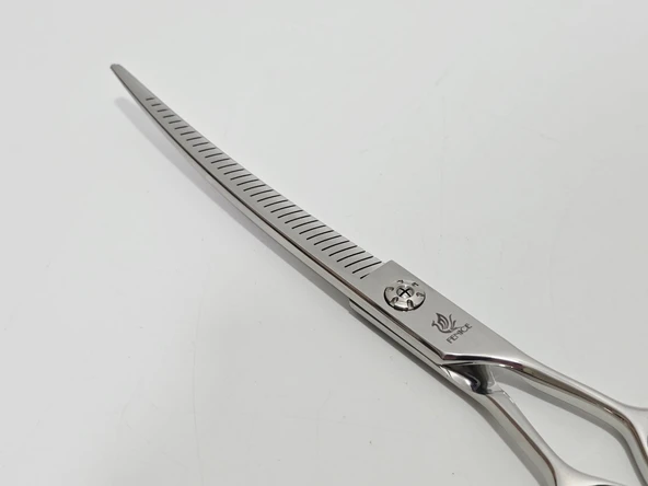 Fenice G2-70WPP 45° Kavisli Pet Kuaför Ara Makası 7,5inç - Resim 4